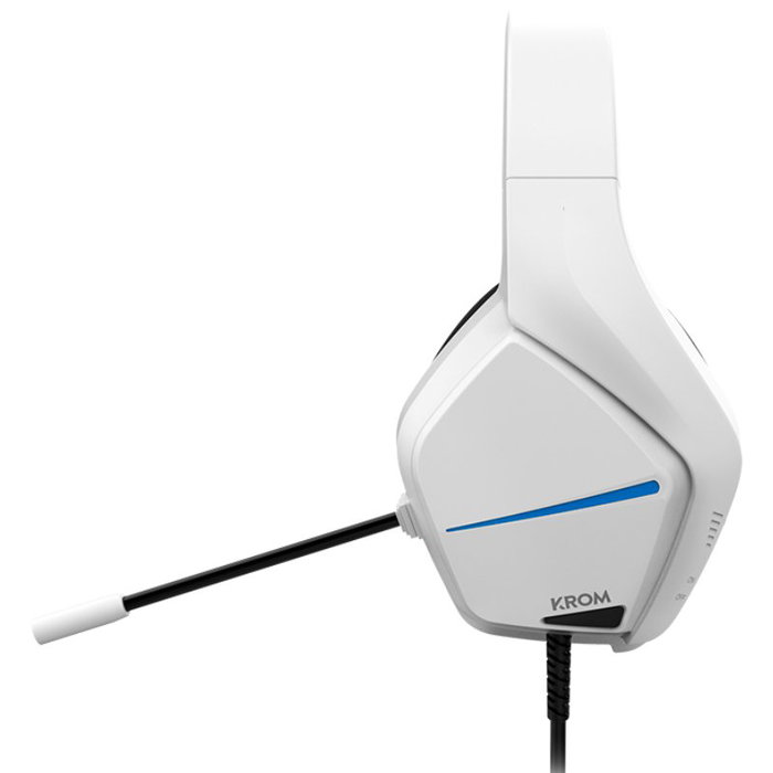Nox Krom Kopa Move Auricular Gaming Estéreo Blanco y Azul